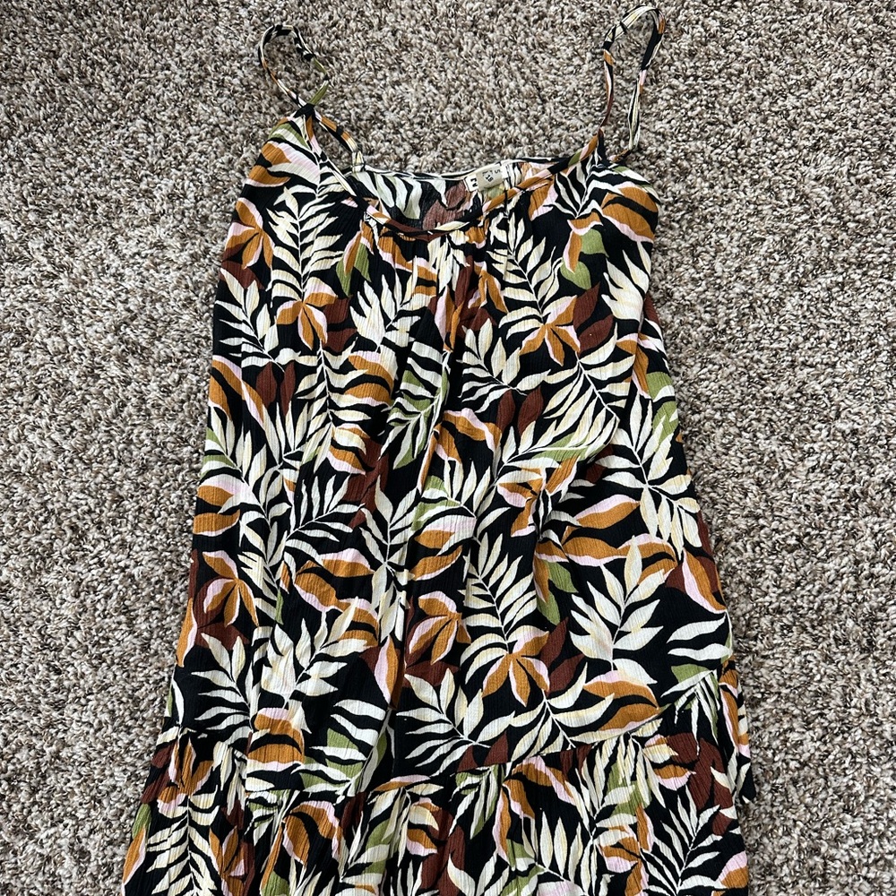 Billabong floral print beach coverup dress